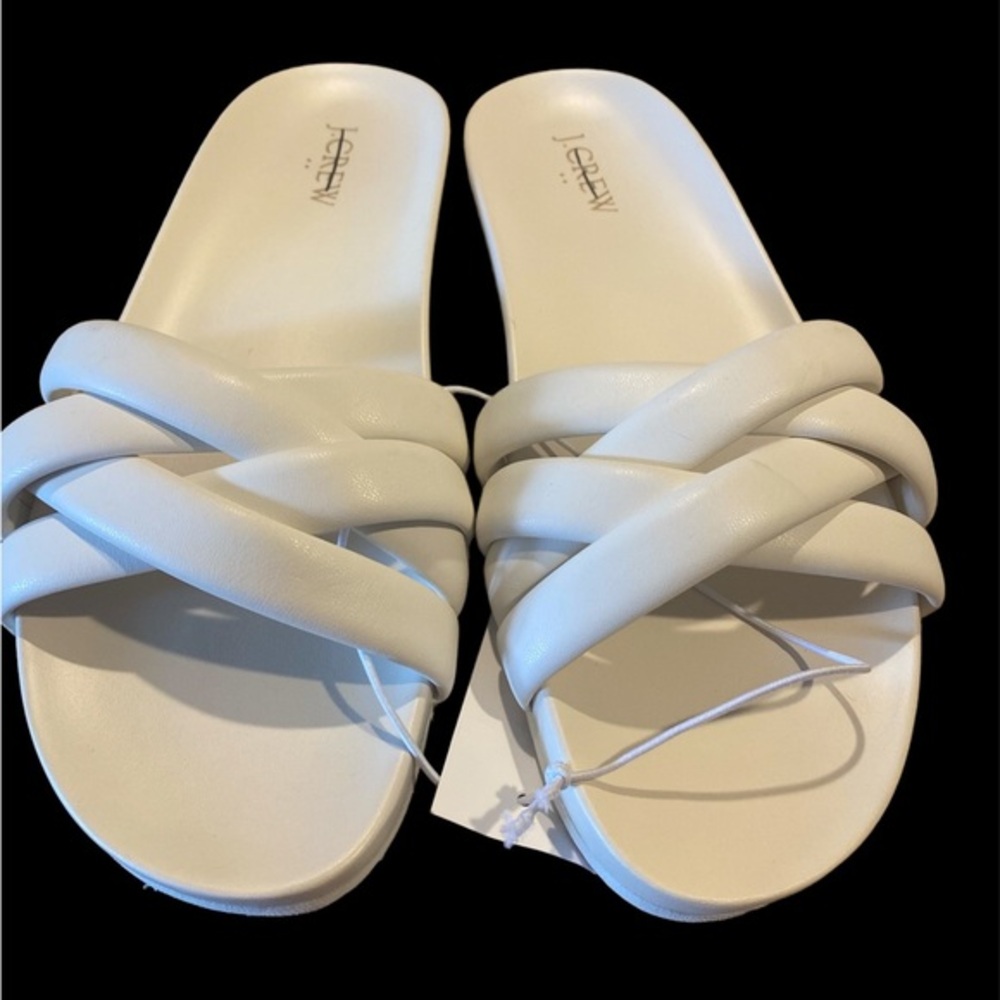 Women’s JCREW white sandals size 10